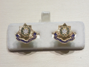 East Yorkshire Regiment enamelled cufflinks - Click Image to Close
